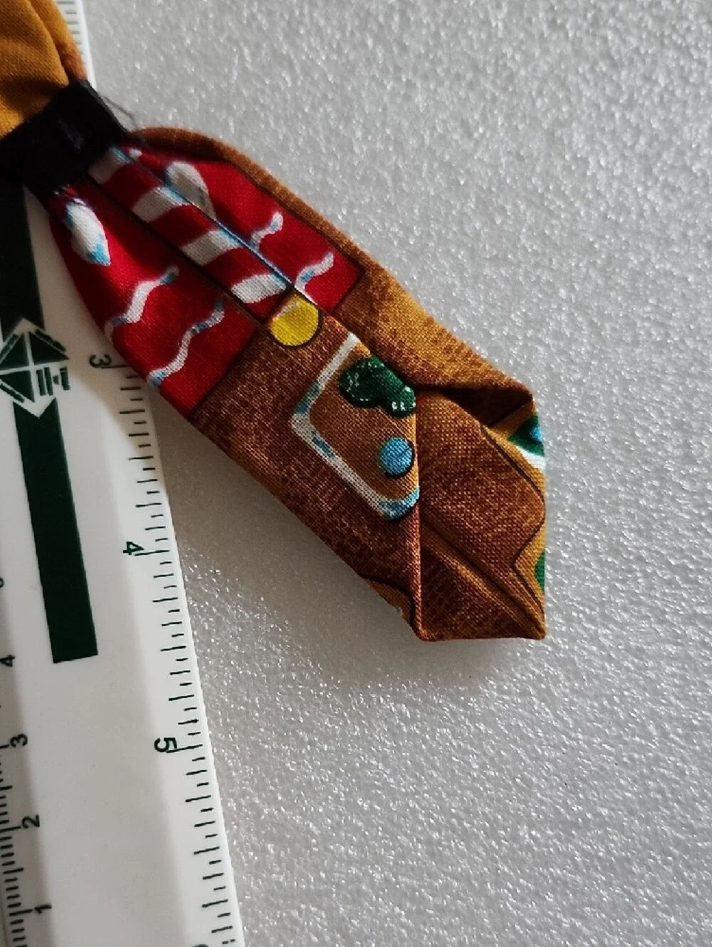 Pookie's Party Clothes Brown Holiday Slip-Over Dog Collar Tie